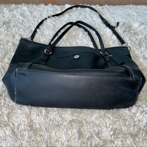 coach vintage leather satchel purse black - Picture 5 of 13